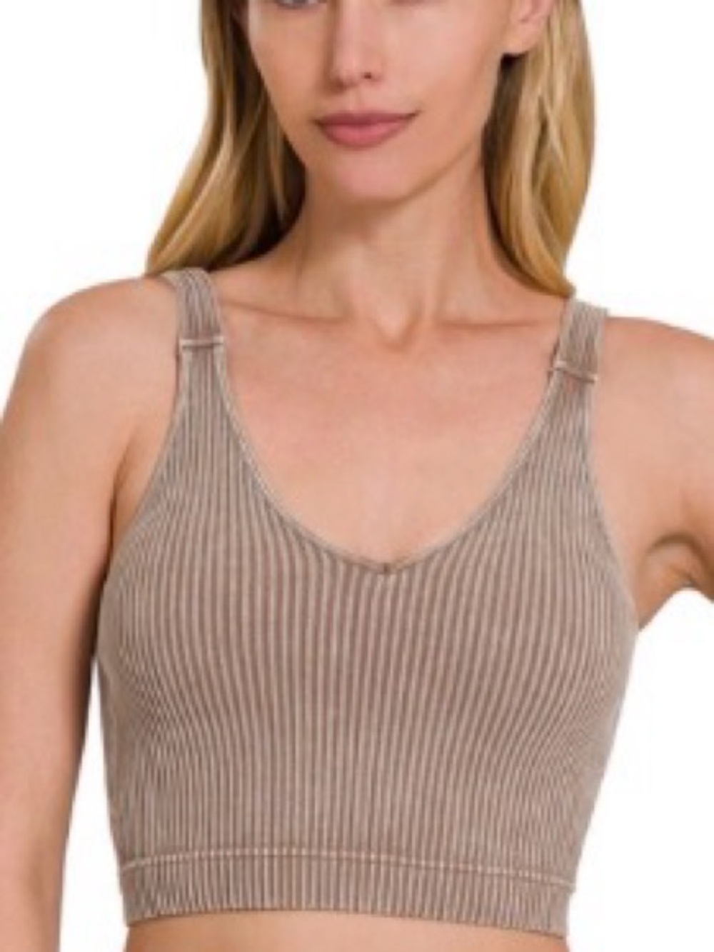 New in bag Zenana Padded Brami in Ash Mocha